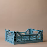 Seafoam Folding Crate crate Aykasa Medium