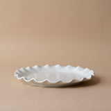 Organic Ruffle Edge Stoneware Dining Collection dinnerware Indaba Dinner Plate