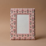 Floral Block Print Frame