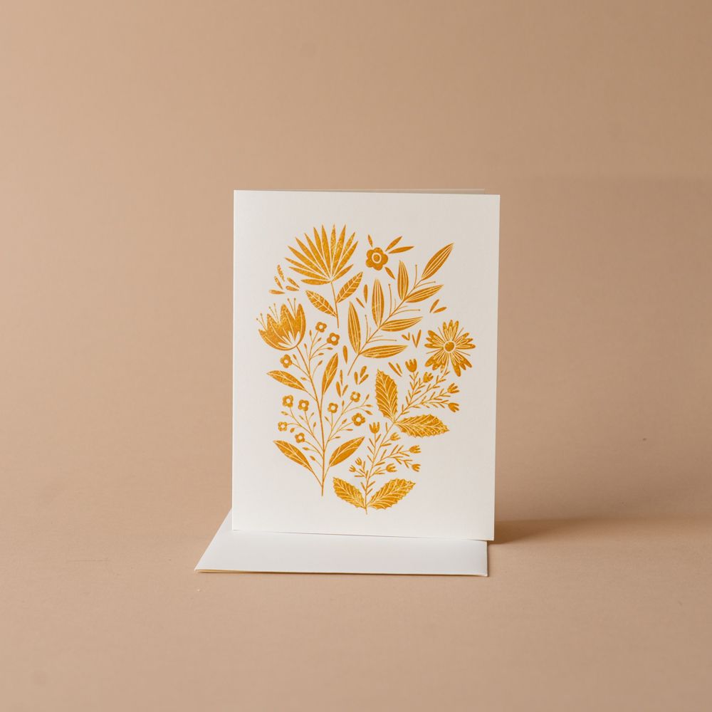 Gold Wheat Greeting Card