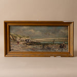 "Washed Ashore" Framed Vintage Painting - Rug & Weave