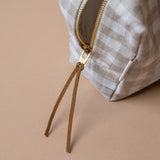 Rug & Weave made Gingham Linen Bag Toiletry Bag Rug & Weave