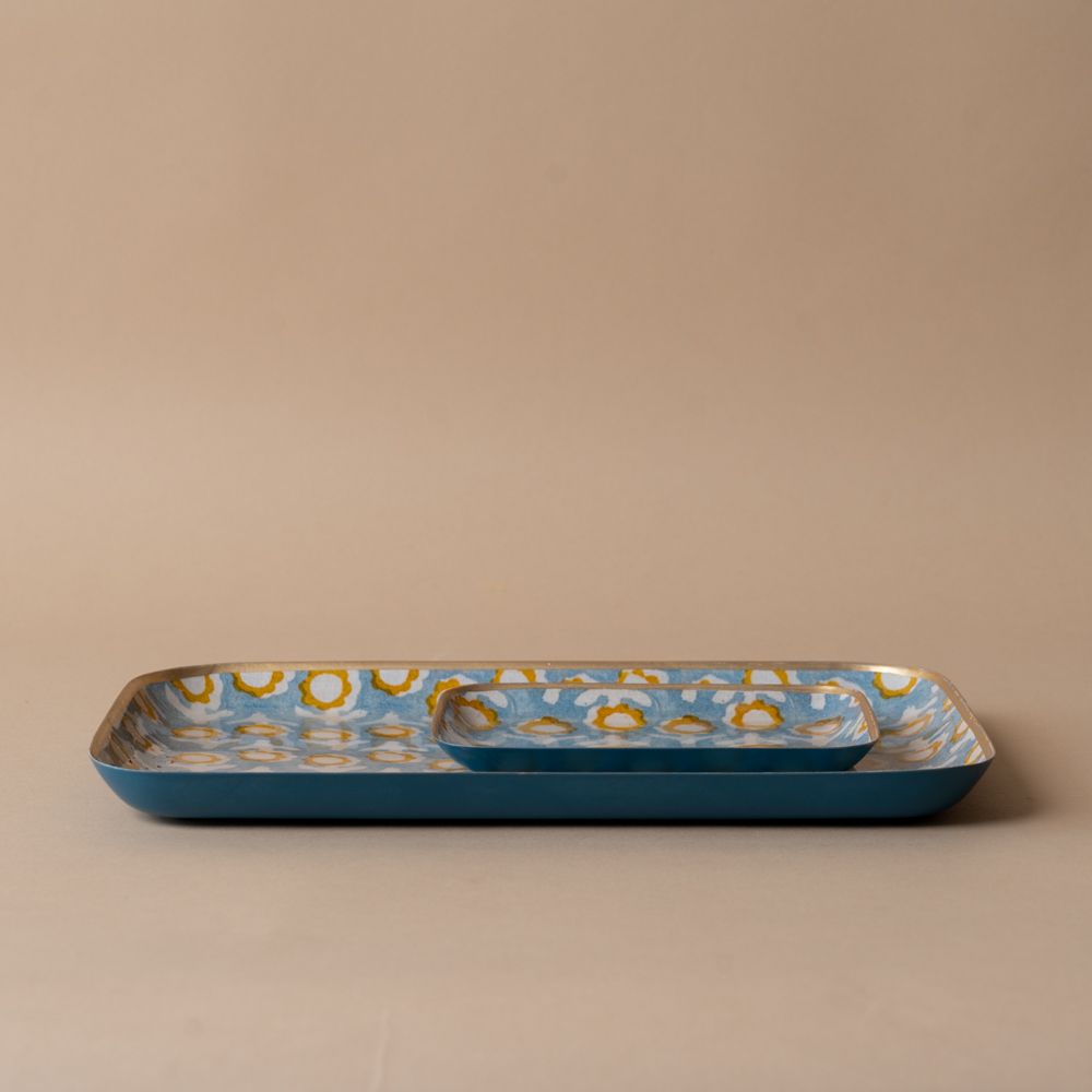 Sunflowers Enamelled Tray - Rug & Weave