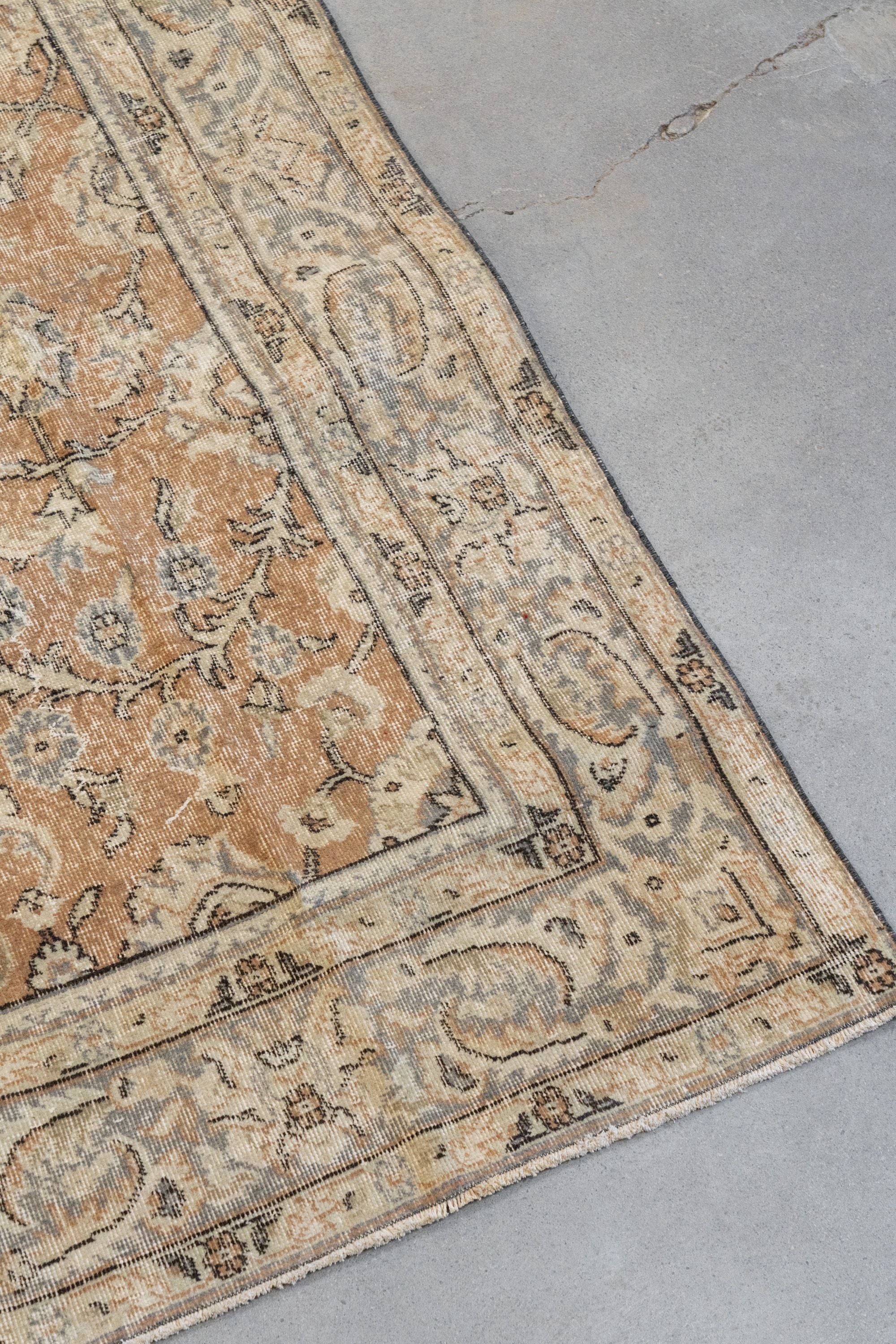 Vintage Turkish Oushak 10'3" x 6'3" VINTAGE - rug Rug & Weave Rugs
