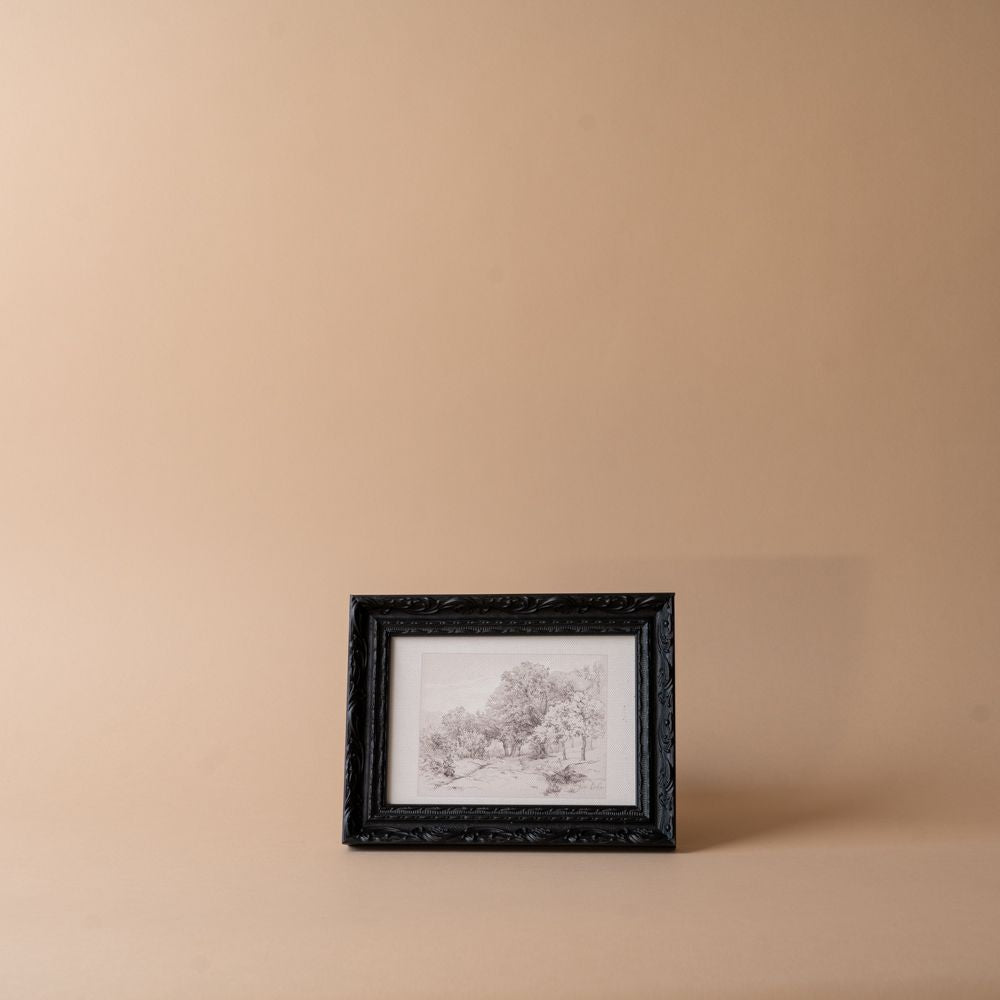 "French Summer Field Sketch" Framed Vintage Art Print ARTWORK - print Luxe B Co (Faire)