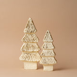 Carved Paper Mache Holiday Tree