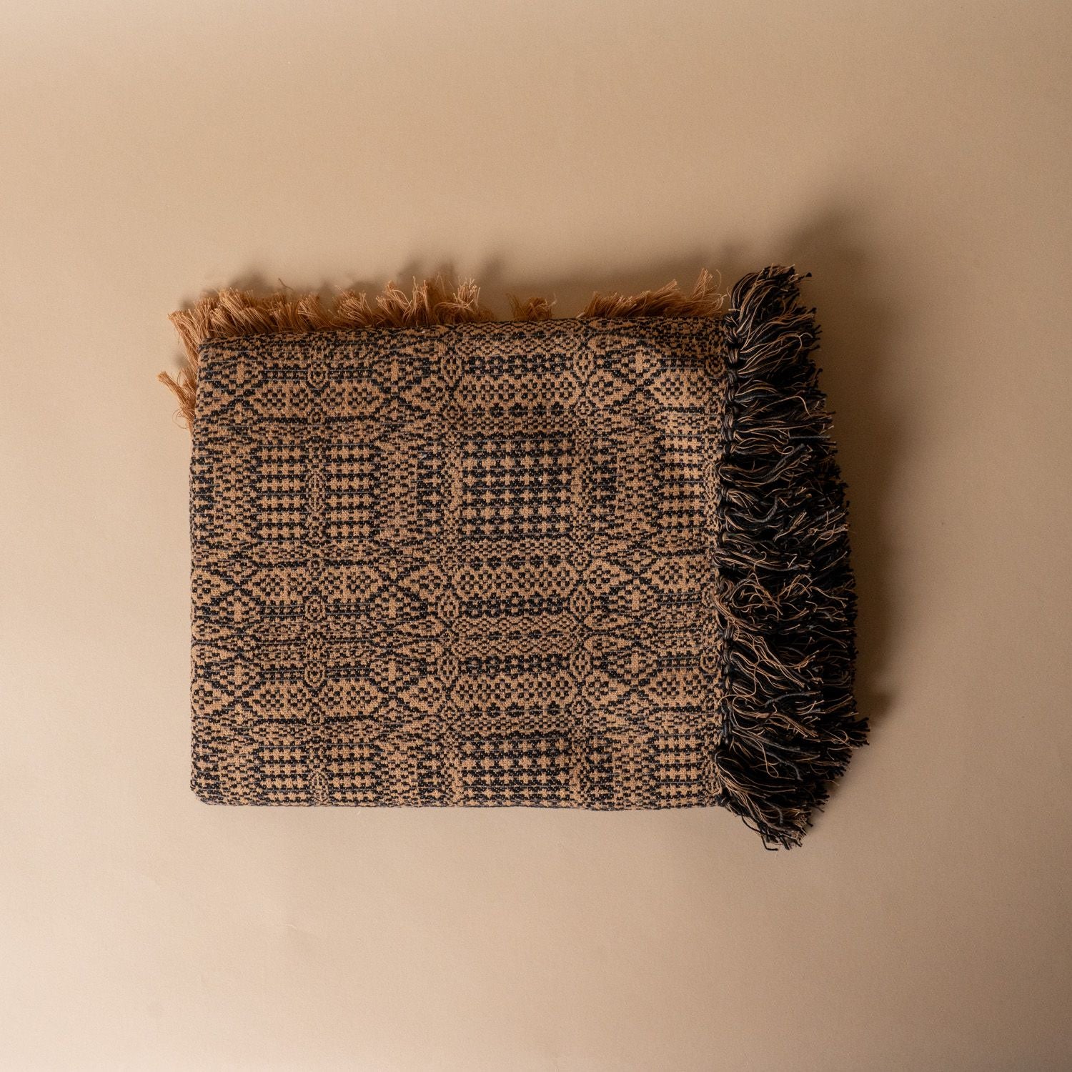 Jacquard Afghan Throw Blanket - Rug & Weave