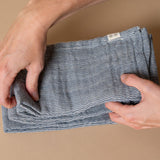 Blue Stripe Double Cloth Napkin - Rug & Weave