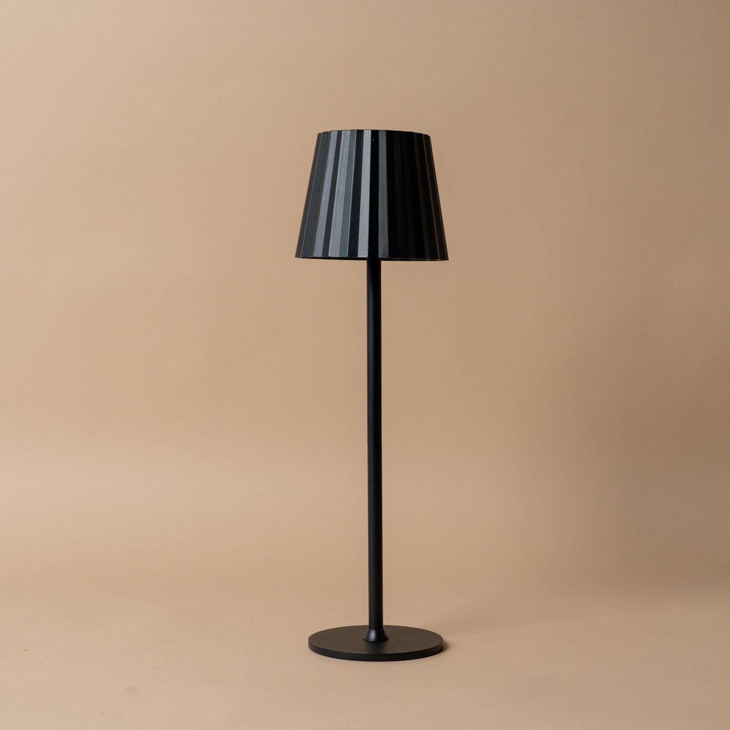 Mini Fluted Table Lamp - Black Table Lamps Abbott Collection