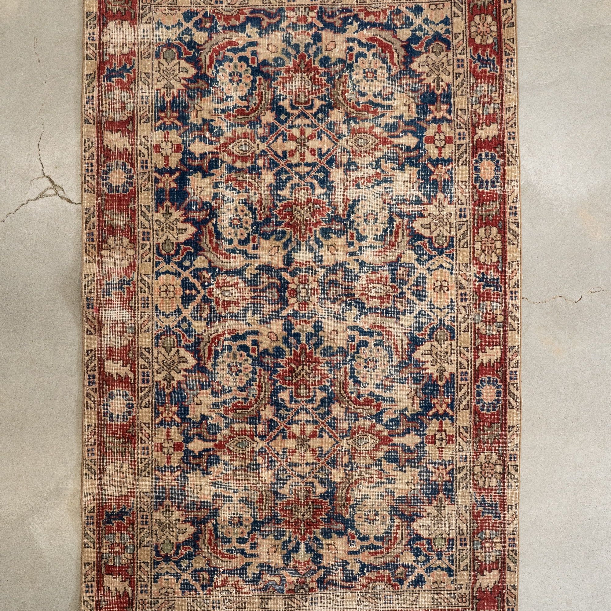 4' x 6'5" Vintage Turkish Oushak Rug VINTAGE - rug Rug & Weave Rugs