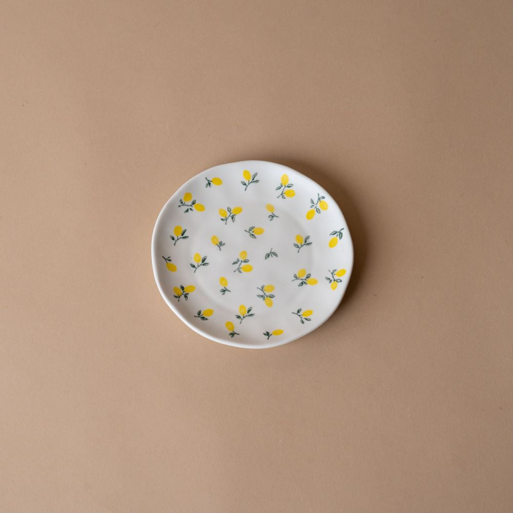 Tiny Lemons Appetizer Plate - Rug & Weave