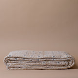 Block Print Clovers Bed Blanket blanket Indaba