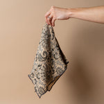Embroidered Edge Block Print Napkin - Rug & Weave