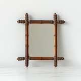 Antique French Bamboo Mirror - Rug & Weave