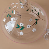 Hand Painted Floral Decanter glass decanter Creative Co-op (DYA)