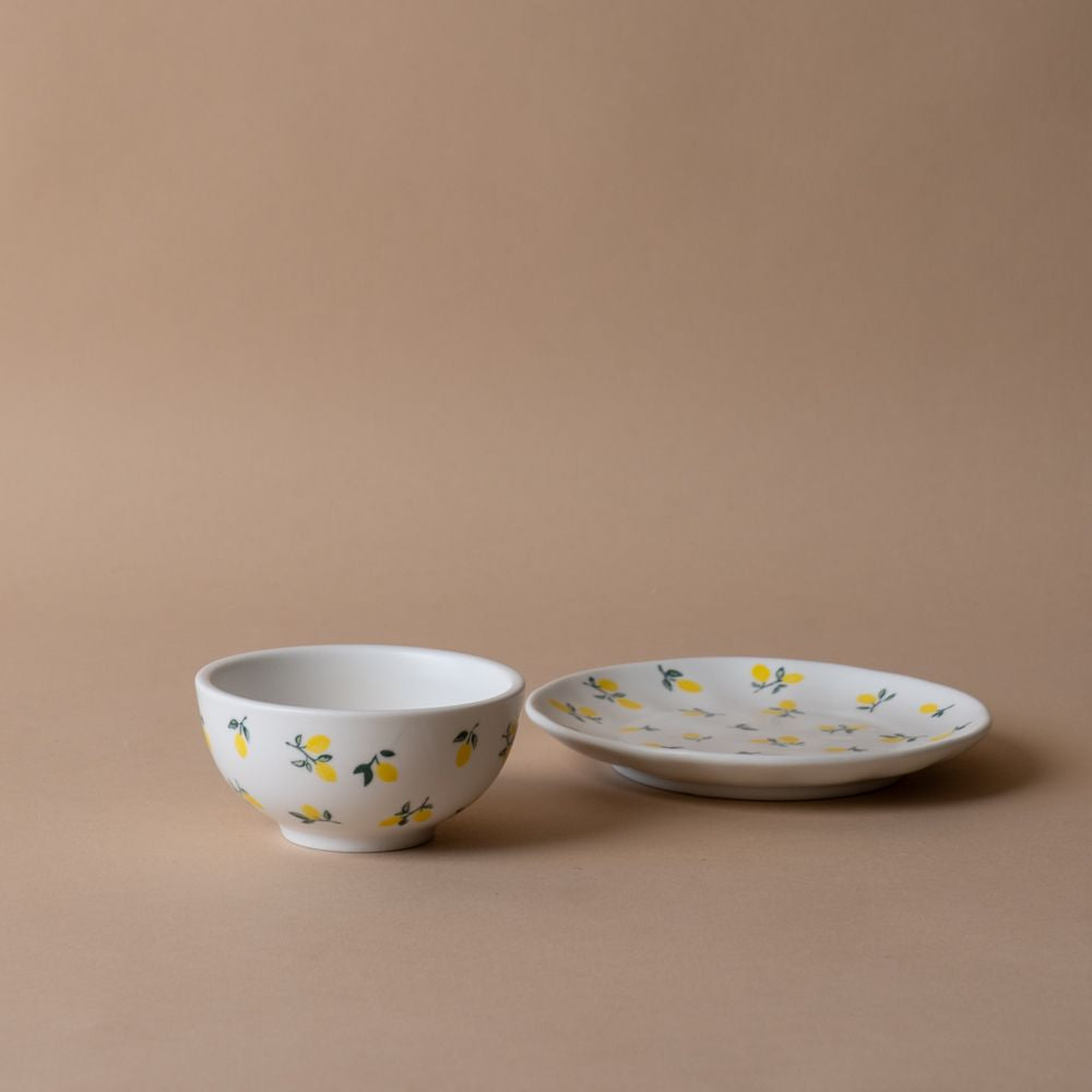Tiny Lemons Appetizer Plate plate Abbott Collection