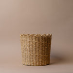 Jute Storage Basket with Scallop Edge basket Indaba Small