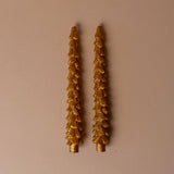Tree Shaped Taper Candles - Gold