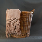 Vintage Rattan Basket with Handles - Rug & Weave