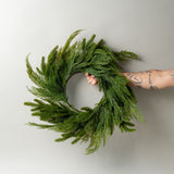 Faux Spruce & Cedar Wreath