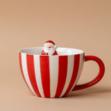 Striped Santa Mug