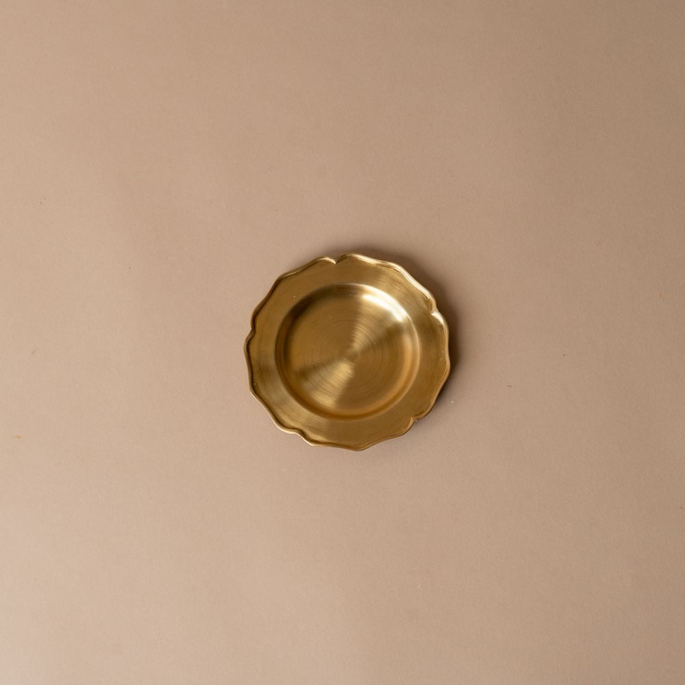 Handmade Brass Trinket Dish dish Fog Linen Work Small