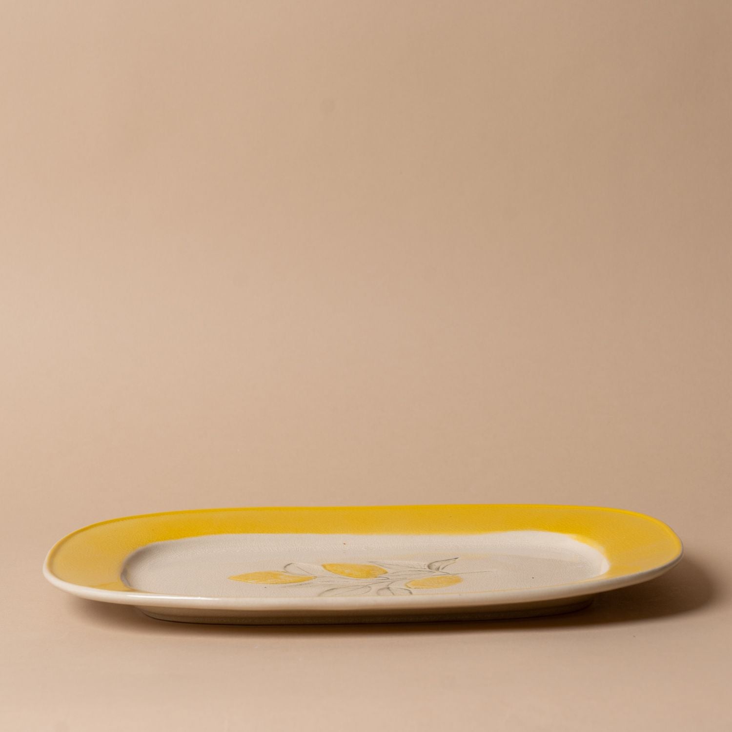 Stoneware Lemons Plate - Rug & Weave