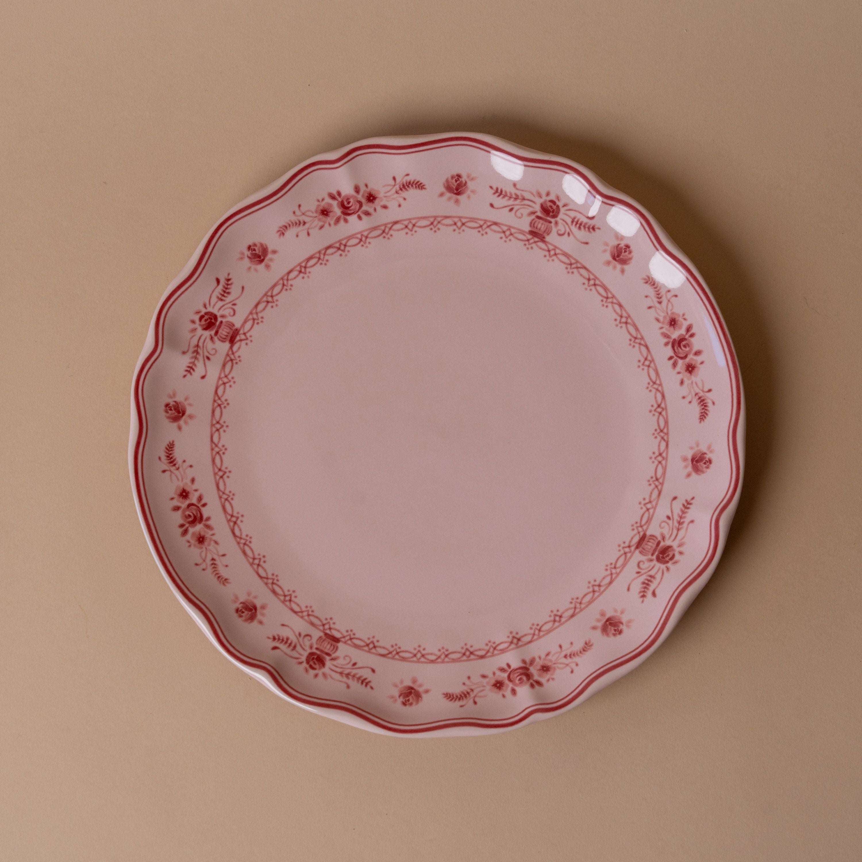 Red & Pink Floral Plate Collection dinnerware David Shaw Dinner Plate