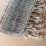 Multi Stripe Bath Towel with Twisted Tassels bath towel Pokoloko