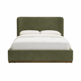 Finley Storage Bed 13 - FURNITURE - bed Style In Form Velvet Fern - Queen