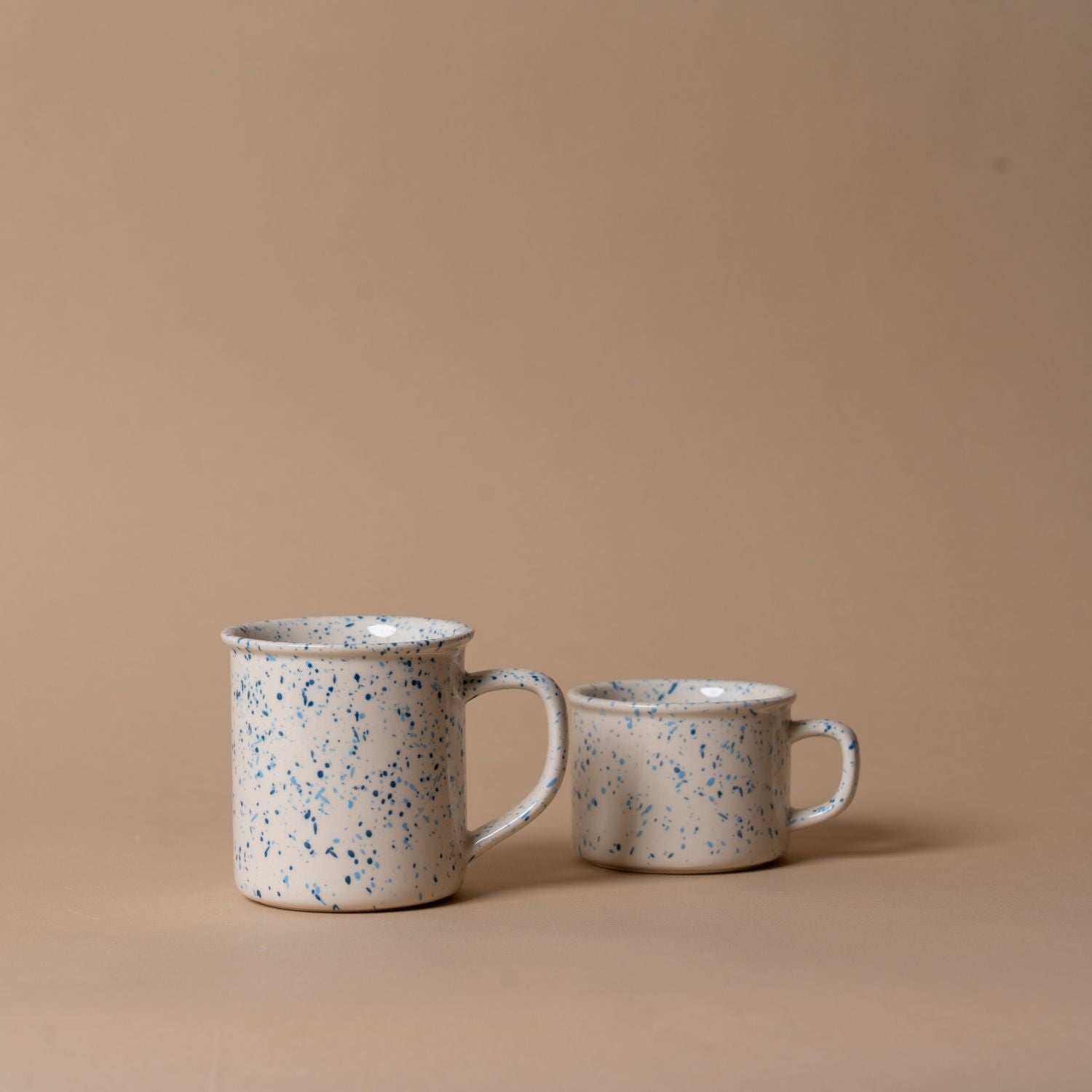 Blue Splatter Stoneware Mugs - Rug & Weave