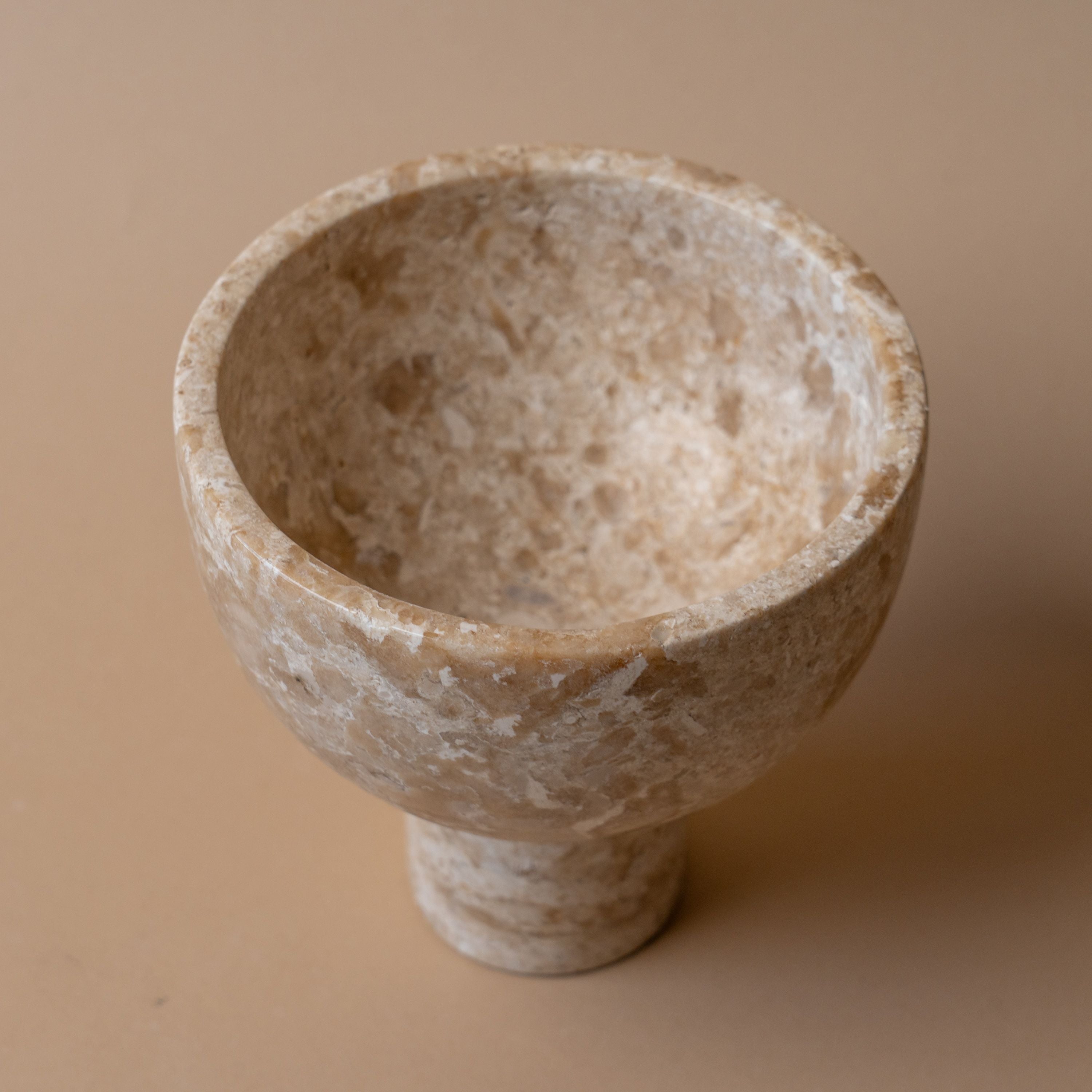Marble Pedestal Bowl bowl A&B Home Group Inc. (Faire)