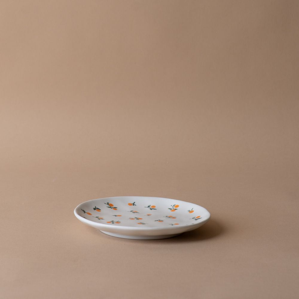 Tiny Oranges Appetizer Plate - Rug & Weave