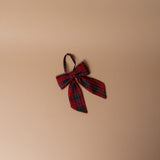 Red Plaid Bow Ornament