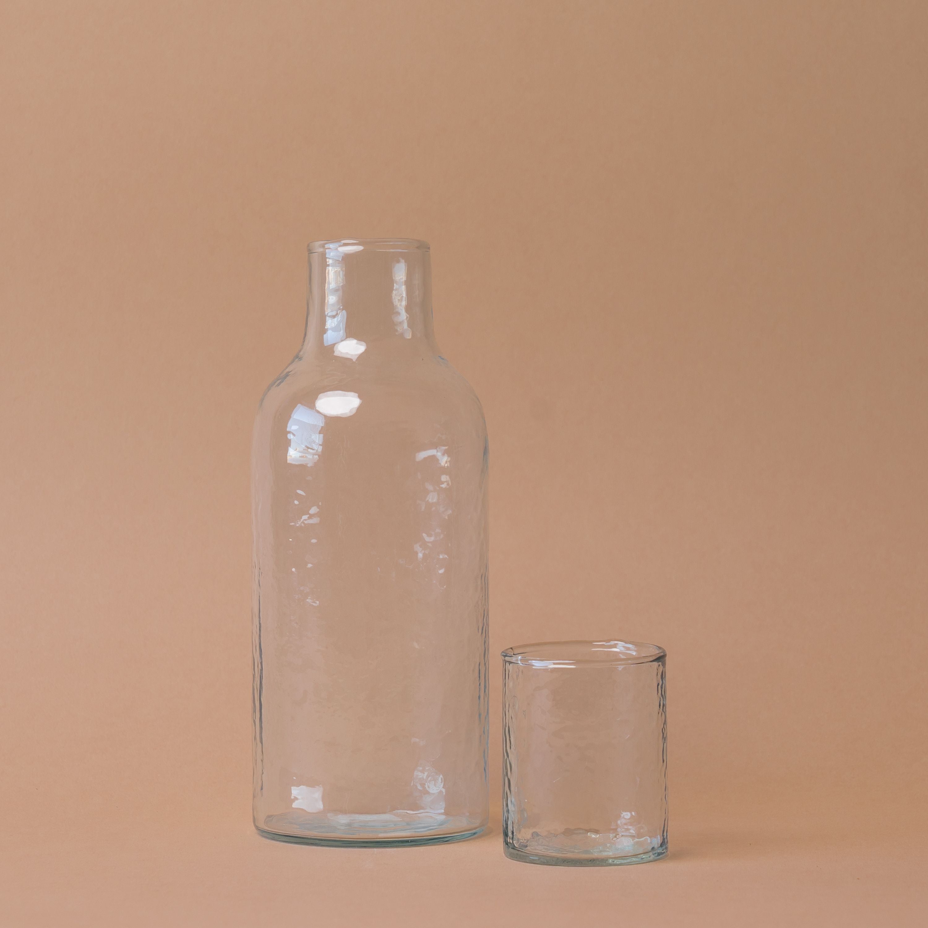 Handblown Hammered Carafe with Lid carafe Acacia Creations (Faire)