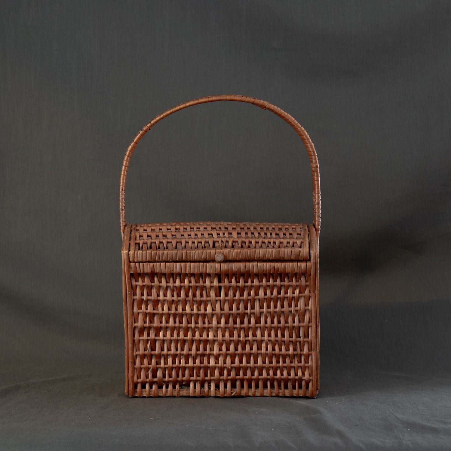 Vintage Tall Picnic Basket - Rug & Weave