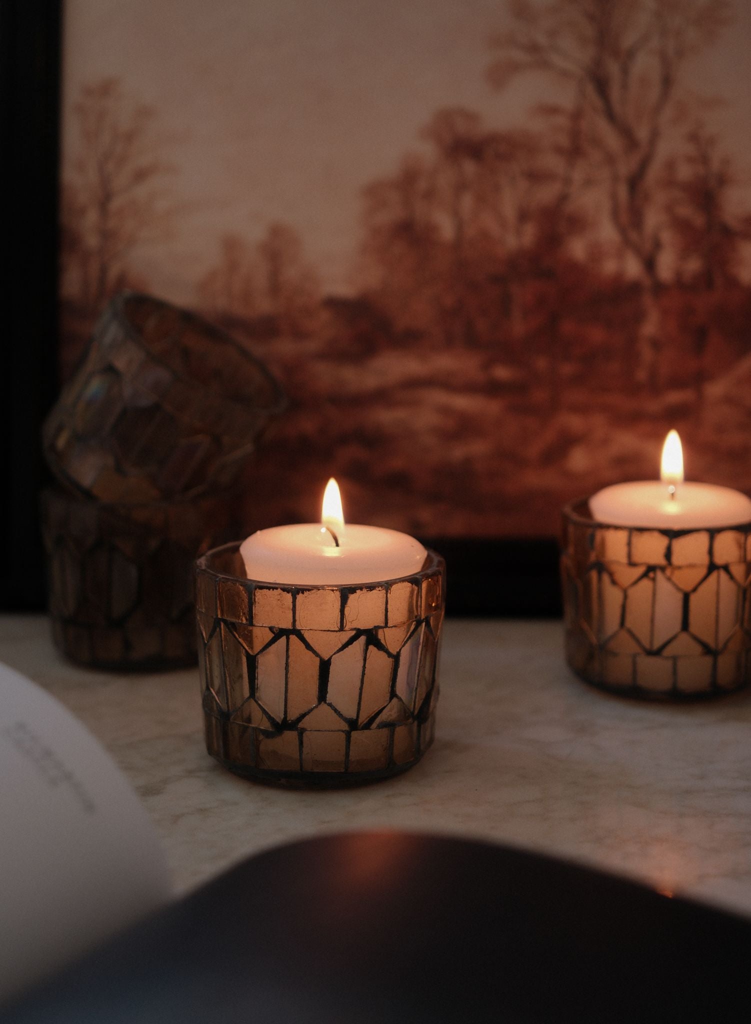 Mosaic Tea Light Holder candle holder Creative Co-op (DYA)