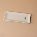 Holiday Tree Stoneware Serving Tray
