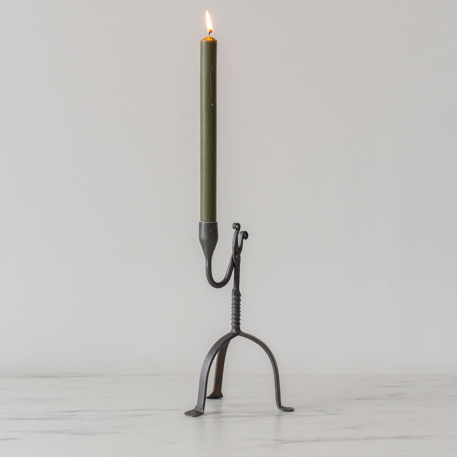 Single Arm Aged Iron Candle Holder - Rug & Weave