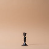 Hammered Cast Iron Candle Holder