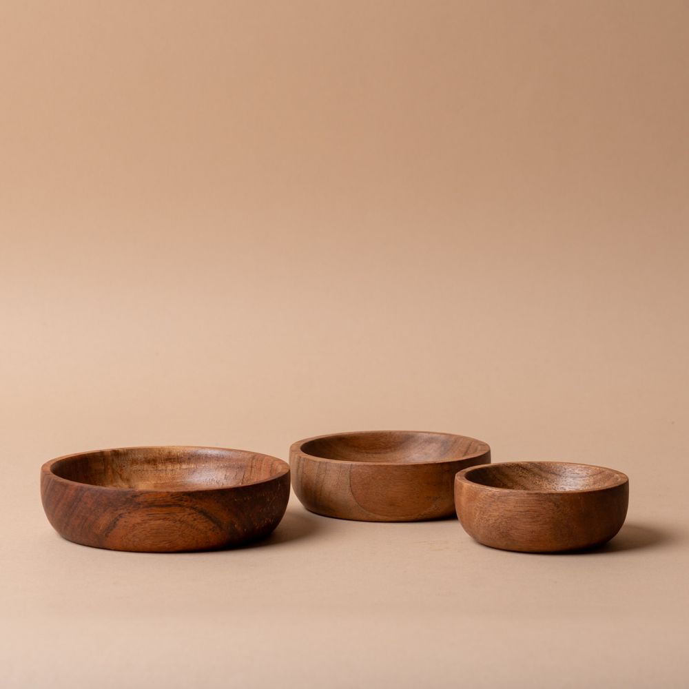 Acacia Wood Mini Dish Set dish Indaba