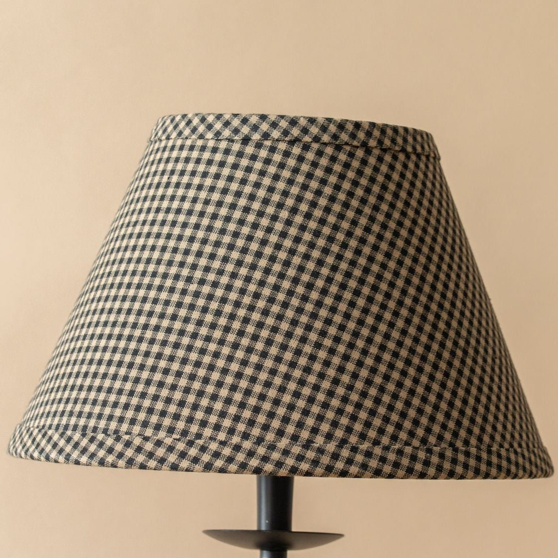 Primitive Table Lamp (Base & Shade Sold Separately) Table Lamps Home Collections by Raghu (Faire) Gingham Shade