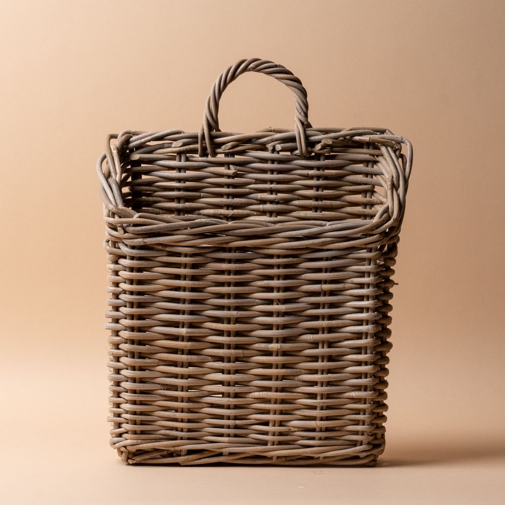 Natural Rattan Wall Basket basket Bacon Basketware (Faire)