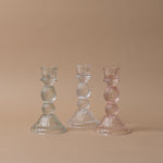 Reeded Glass Candle Holder candle holder Indaba