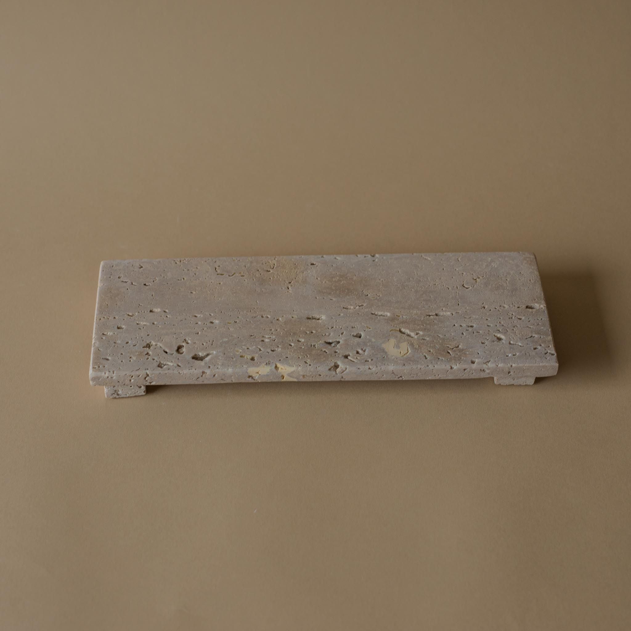 Travertine Footed Tray – view 2