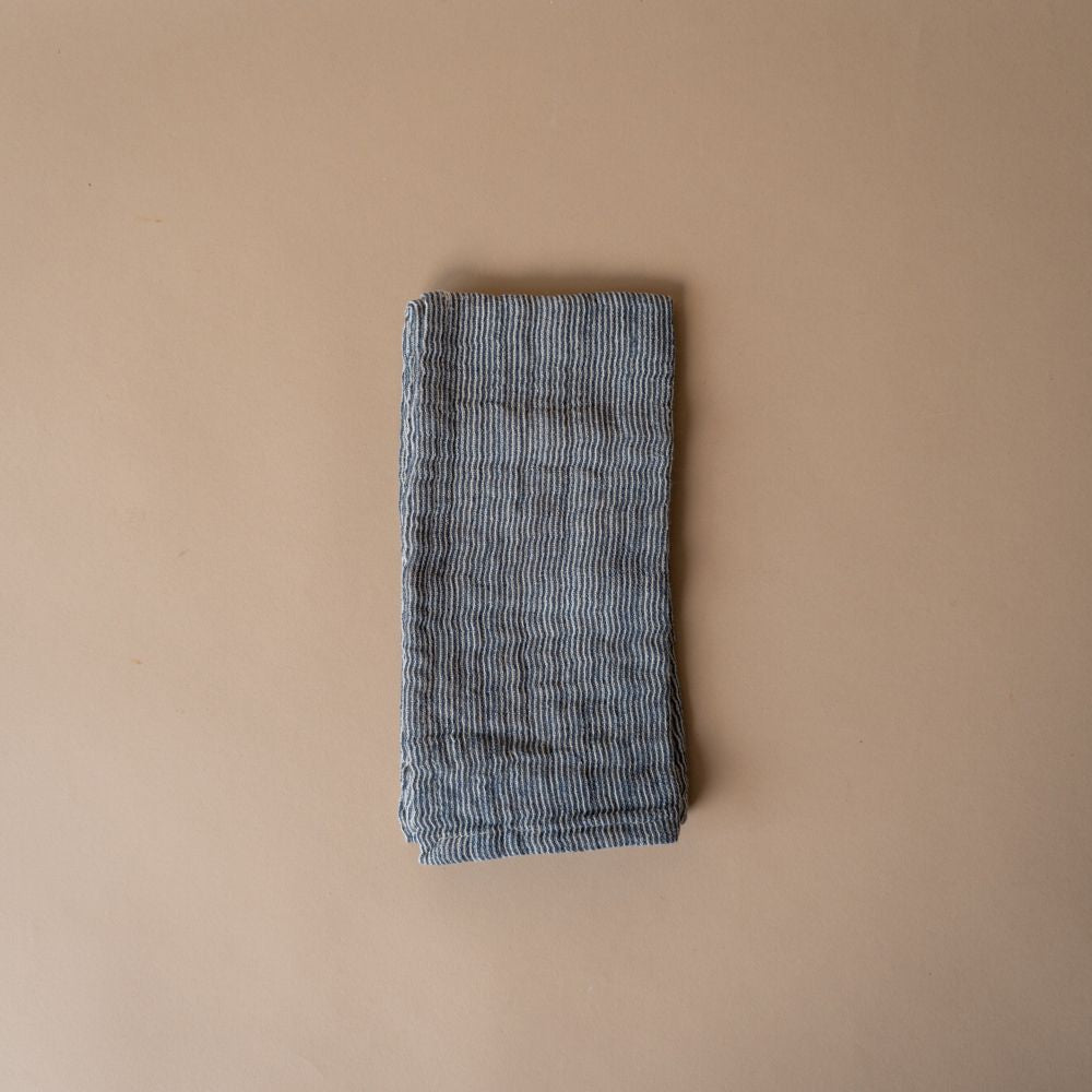 Blue Stripe Double Cloth Napkin - Rug & Weave