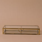 Glass & Brass Display Box decorative box Creative Co-op (DYA)