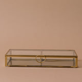 Glass & Brass Display Box decorative box Creative Co-op (DYA)