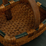 Vintage Green Edge Basket - Rug & Weave