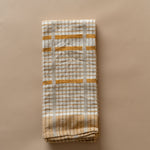 Cotton Check Dish Towel - Honey & Sage - Rug & Weave